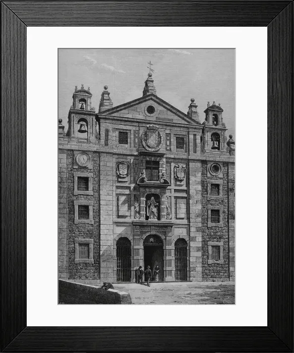 Framed Print : Spain, Avila. Main facade of the Church and Convent Framed Print : Spain, Avila. Main facade of the Church and Convent