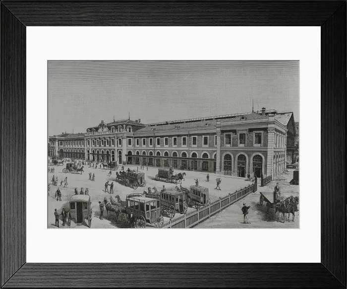 Framed Print : Spain, Madrid. New North Railway Station. Main facade Framed Print : Spain, Madrid. New North Railway Station. Main facade