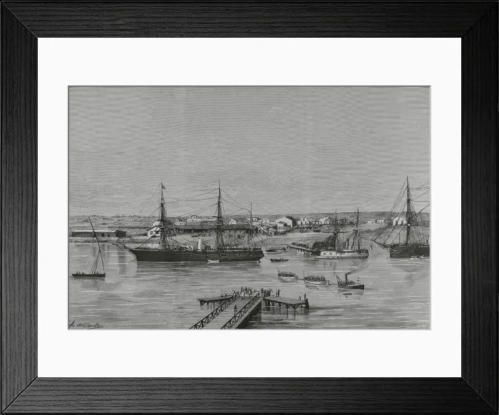 Framed Print : Occupation of Egypt by the British Army - The Suez Canal Framed Print : Occupation of Egypt by the British Army - The Suez Canal