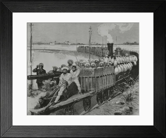 Framed Print : Conquest of Egypt by English troops, 1882. Egypt Framed Print : Conquest of Egypt by English troops, 1882. Egypt