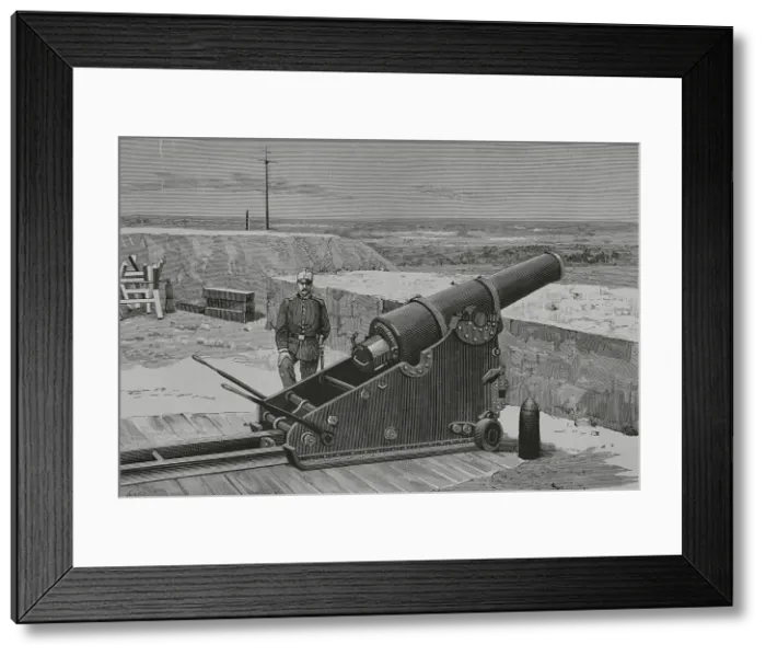 Framed Print : Spain. New Plasencia Cannons. Experimental howitzer-mortar Framed Print : Spain. New Plasencia Cannons. Experimental howitzer-mortar