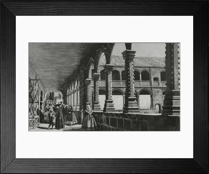 Framed Print : Avila - Cloister of the Monarchs - Monastery of Santo Tomas Framed Print : Avila - Cloister of the Monarchs - Monastery of Santo Tomas