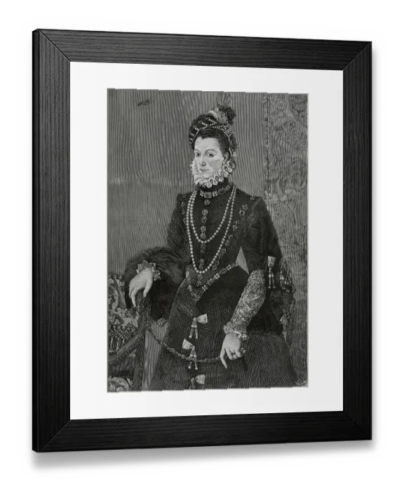 Framed Print : Elisabeth of Valois (1546-1568). 3rd wife of King Philip II Framed Print : Elisabeth of Valois (1546-1568). 3rd wife of King Philip II
