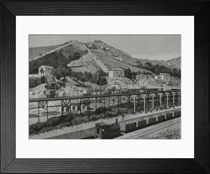 Framed Print : Spain, Basque Country, Biscay. Somorrostro mines Framed Print : Spain, Basque Country, Biscay. Somorrostro mines