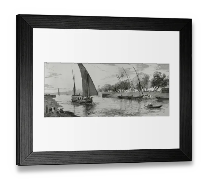 Framed Print : Egypt. Mahmoudieh freshwater canal near Atfeh Framed Print : Egypt. Mahmoudieh freshwater canal near Atfeh