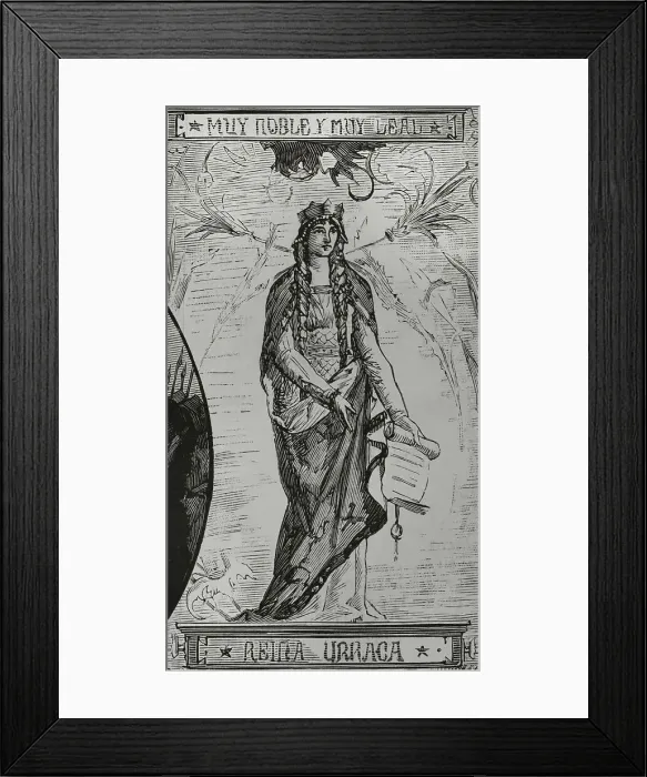 Framed Print : Urraca of Zamora (1033-1101). Infanta of Leon Framed Print : Urraca of Zamora (1033-1101). Infanta of Leon