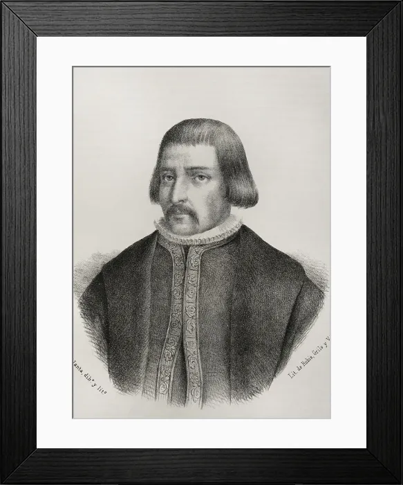Framed Print : Juan Bravo (1484-1521). Castilian nobleman Framed Print : Juan Bravo (1484-1521). Castilian nobleman