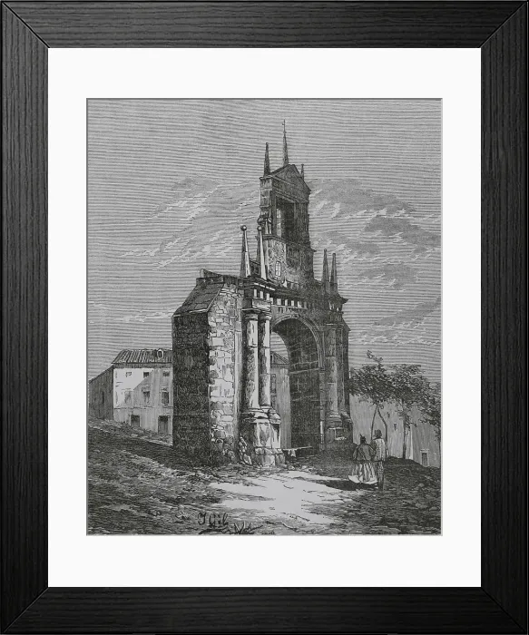 Framed Print : Spain, Burgos. Triumphal Arch of Fernan Gonzalez Framed Print : Spain, Burgos. Triumphal Arch of Fernan Gonzalez