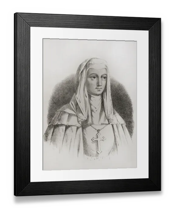 Framed Print : Maria de Molina (Maria Alfonso Tellez de Meneses) Framed Print : Maria de Molina (Maria Alfonso Tellez de Meneses)