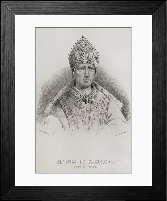 Framed Print : Alfonso de Santa Maria de Cartagena (1384-1456) Framed Print : Alfonso de Santa Maria de Cartagena (1384-1456)