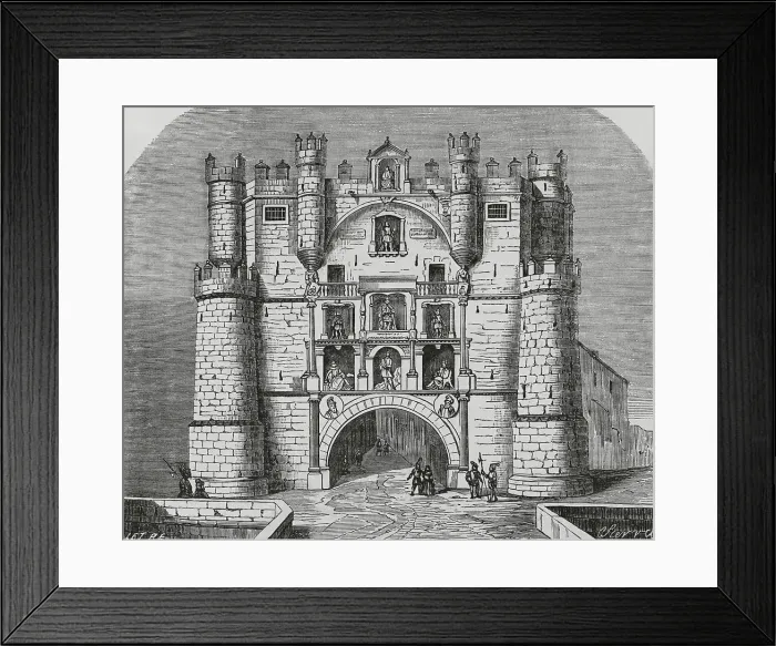 Framed Print : Spain, Burgos. Arch of Santa Maria Framed Print : Spain, Burgos. Arch of Santa Maria