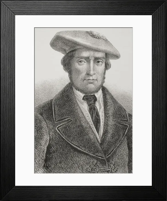 Framed Print : Martin Zurbano (1788-1845). Spanish Guerrilla leader Framed Print : Martin Zurbano (1788-1845). Spanish Guerrilla leader