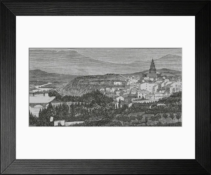 Framed Print : Spain, Haro. General view of the town Framed Print : Spain, Haro. General view of the town