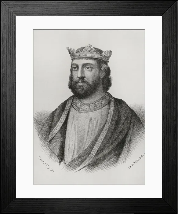 Framed Print : Alfonso VIII of Castile (1155-1214). Portrait, 19th century Framed Print : Alfonso VIII of Castile (1155-1214). Portrait, 19th century