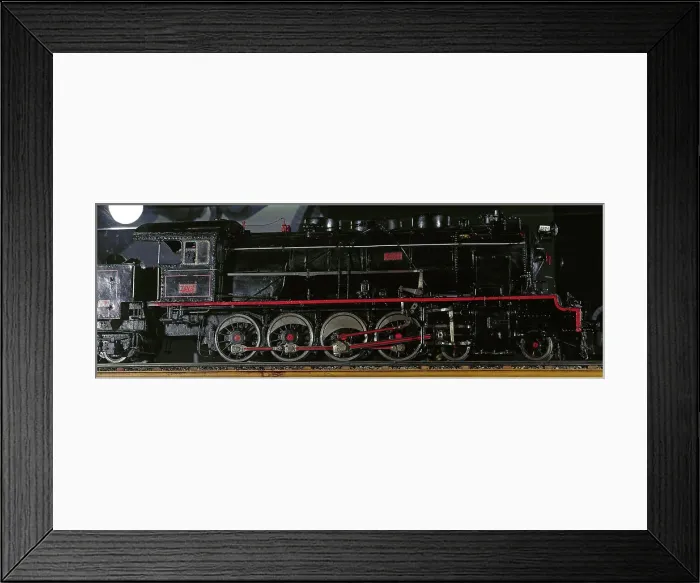 Framed Print : Locomotive type 2-4-0 Andaluzas (year 1942-1943) Framed Print : Locomotive type 2-4-0 Andaluzas (year 1942-1943)