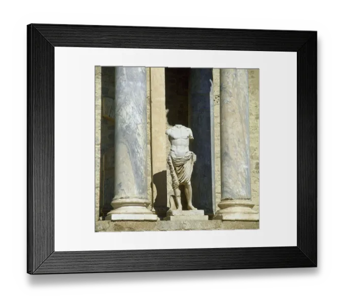 Framed Print : Spain, Extremadura, Merida. Roman Theatre. 1st century BC Framed Print : Spain, Extremadura, Merida. Roman Theatre. 1st century BC