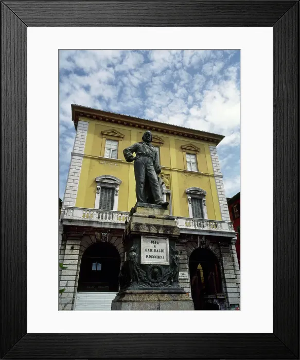 Framed Print : Italy, Pisa. Monument of Giuseppe Garibaldi (1807-1882) Framed Print : Italy, Pisa. Monument of Giuseppe Garibaldi (1807-1882)