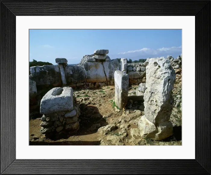 Framed Print : Spain, Balearic Islands, Menorca, Alaior. Torre d'en Galmes Framed Print : Spain, Balearic Islands, Menorca, Alaior. Torre d'en Galmes