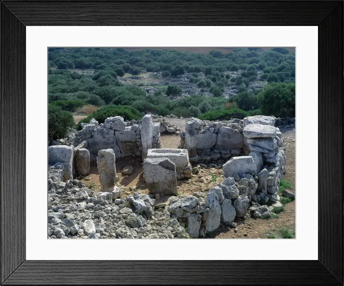 Framed Print : Spain, Balearic Islands, Menorca, Alaior. Torre d'en Galmes Framed Print : Spain, Balearic Islands, Menorca, Alaior. Torre d'en Galmes