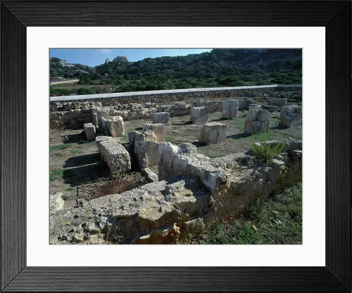 Framed Print : Balearic Islands, Menorca, Alaior. Paleochristian Basilica Framed Print : Balearic Islands, Menorca, Alaior. Paleochristian Basilica