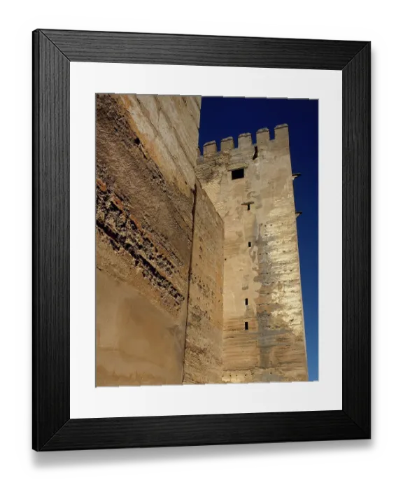 Framed Print : Spain, Andalusia, Granada. The Alhambra. The Alcazaba Framed Print : Spain, Andalusia, Granada. The Alhambra. The Alcazaba