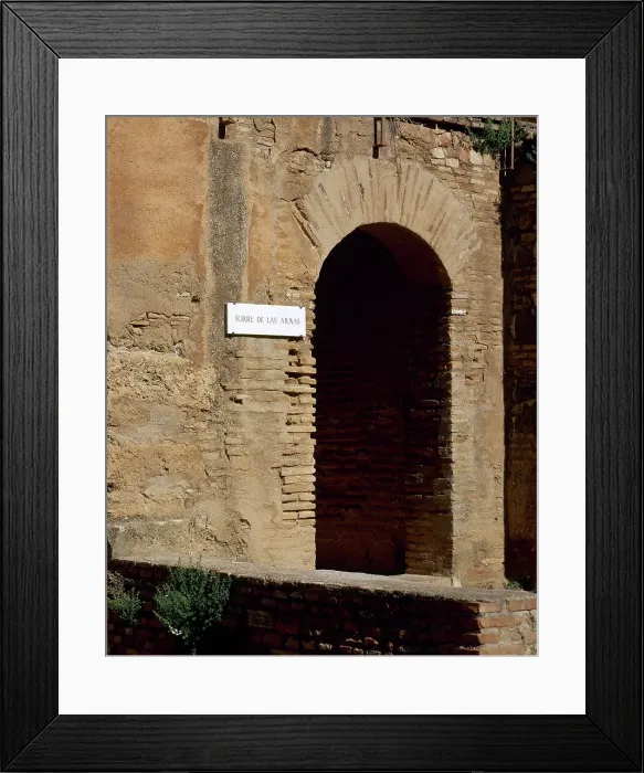 Framed Print : Spain, Andalusia, Granada. The Alhambra. Gate of Arms Framed Print : Spain, Andalusia, Granada. The Alhambra. Gate of Arms