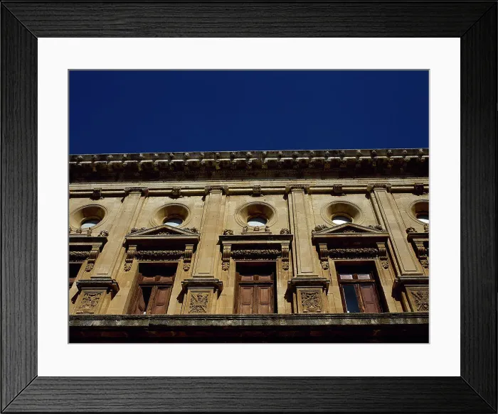 Framed Print : Spain, Andalusia, Granada. Charles V Palace Framed Print : Spain, Andalusia, Granada. Charles V Palace