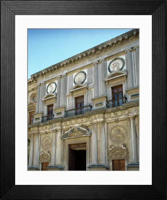 Framed Print : Spain, Andalusia, Granada. Charles V Palace Framed Print : Spain, Andalusia, Granada. Charles V Palace