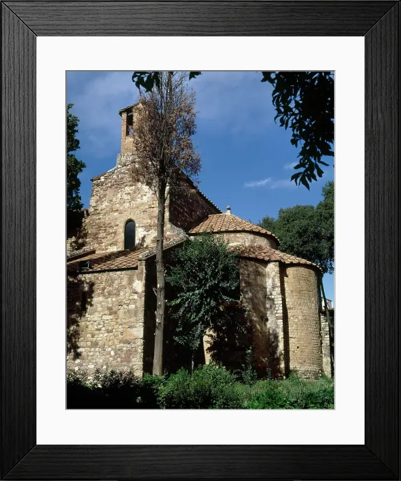 Framed Print : Monumental chuch complex of St. Pere. Terrassa, Catalonia Framed Print : Monumental chuch complex of St. Pere. Terrassa, Catalonia