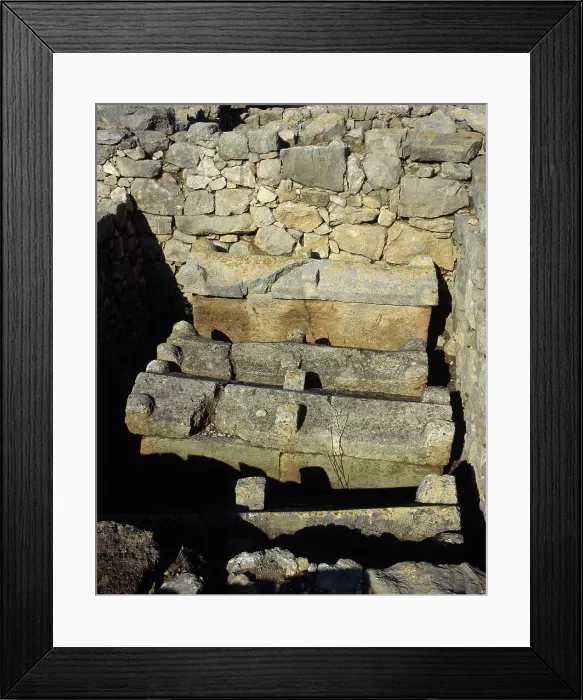 Framed Print : Spain, Catalonia, Empuries. Cella Memoriae Framed Print : Spain, Catalonia, Empuries. Cella Memoriae