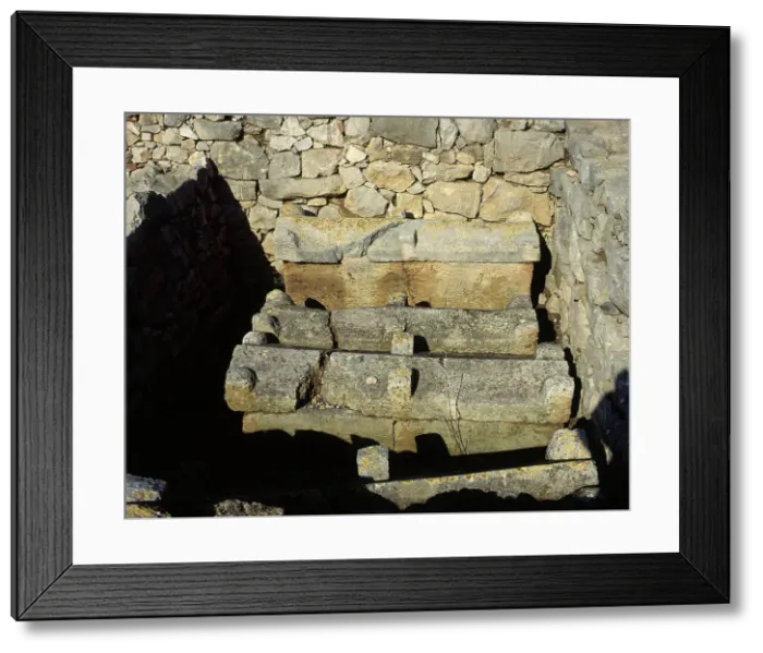 Framed Print : Spain, Catalonia, Empuries. Cella Memoriae Framed Print : Spain, Catalonia, Empuries. Cella Memoriae