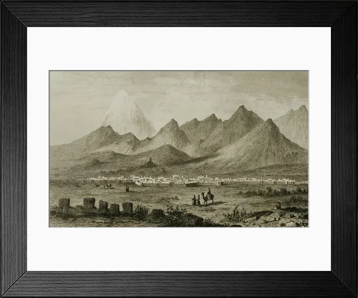 Framed Print : Tehran. Panoramic of the city and Elburz mountain range Framed Print : Tehran. Panoramic of the city and Elburz mountain range