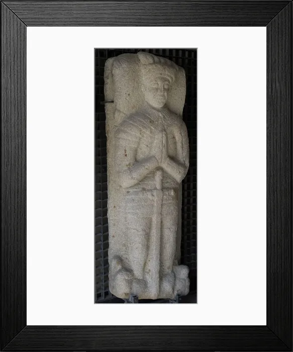 Framed Print : Sarcophagus lid with sculpture of a knight in prayer Framed Print : Sarcophagus lid with sculpture of a knight in prayer