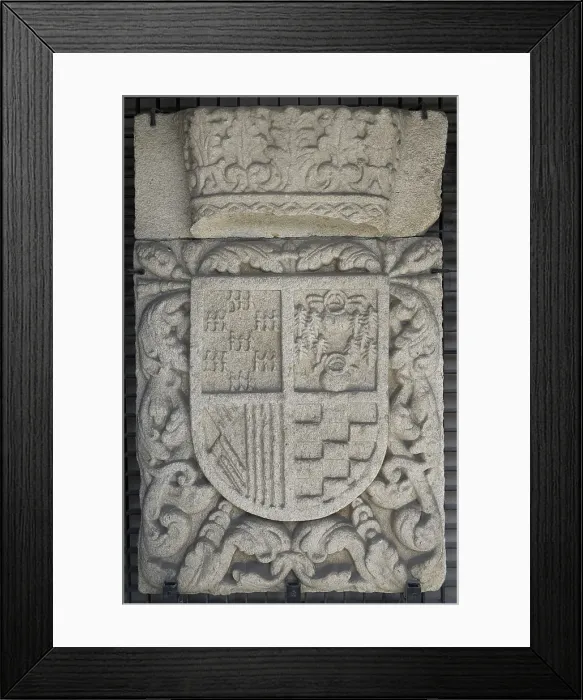 Framed Print : Baroque coat of arms of the Duke of Uceda, 17th century Framed Print : Baroque coat of arms of the Duke of Uceda, 17th century
