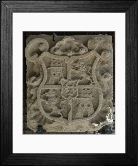 Framed Print : Royal Coat of Arms of Spain with the Bourbon emblem Framed Print : Royal Coat of Arms of Spain with the Bourbon emblem