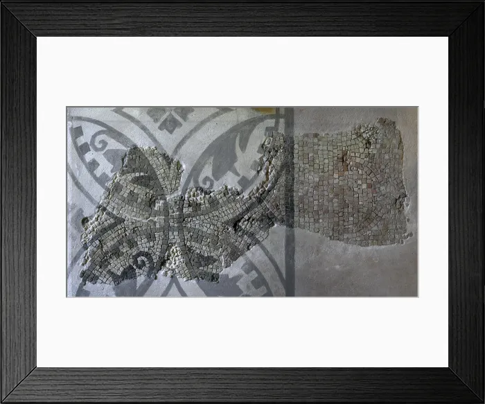 Framed Print : Fragment of mosaic with geometric decoration Framed Print : Fragment of mosaic with geometric decoration