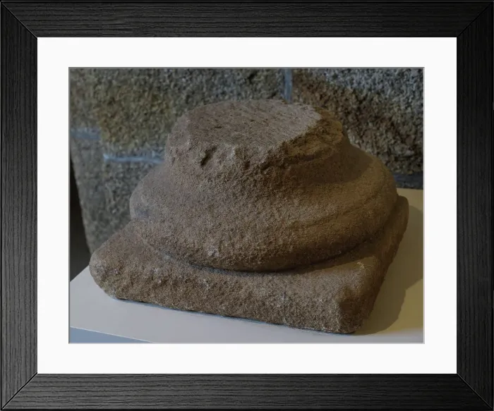 Framed Print : Column base. From the Roman Villa of Noville. Mugardos Framed Print : Column base. From the Roman Villa of Noville. Mugardos