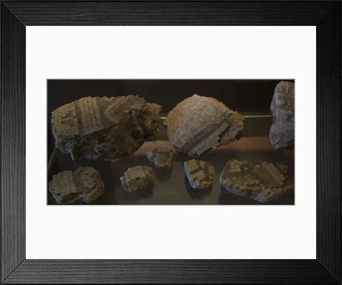 Framed Print : Mosaic fragments. From the Roman Villa of Centrona Framed Print : Mosaic fragments. From the Roman Villa of Centrona