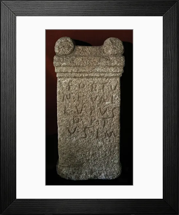 Framed Print : Altar to the goddess Fortuna. Second half of 2nd century AD Framed Print : Altar to the goddess Fortuna. Second half of 2nd century AD