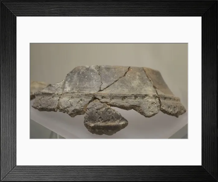 Framed Print : Decorated pottery. From Castro of Elvina Framed Print : Decorated pottery. From Castro of Elvina