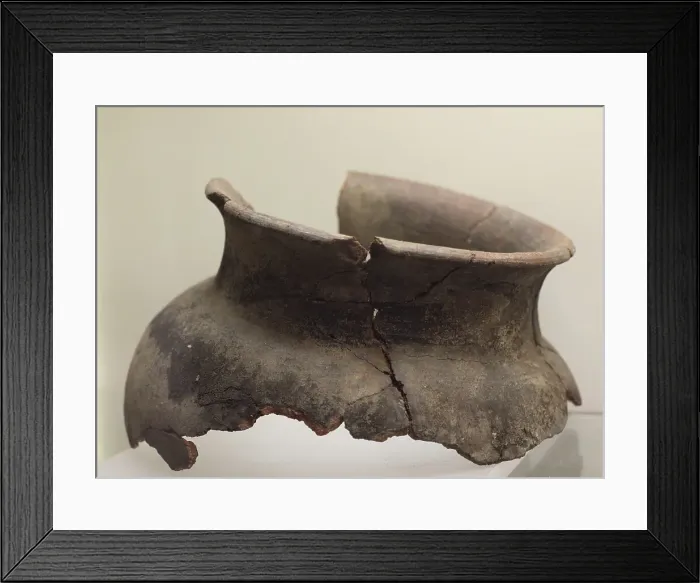 Framed Print : Native pottery without decoration. 2nd-1st centuries BC Framed Print : Native pottery without decoration. 2nd-1st centuries BC