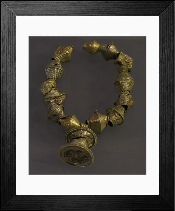 Framed Print : Castro culture. Treasure of Elvina. Gold necklace Framed Print : Castro culture. Treasure of Elvina. Gold necklace