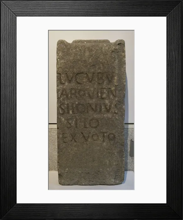 Framed Print : Roman altar to the Lucoves Arquieni Framed Print : Roman altar to the Lucoves Arquieni