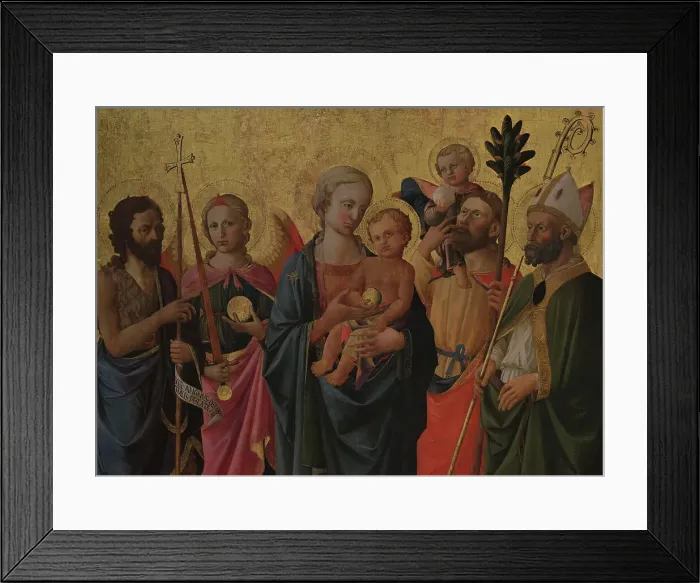 Framed Print : Sacred conversation by Domenico di Michelino (1417-1491) Framed Print : Sacred conversation by Domenico di Michelino (1417-1491)
