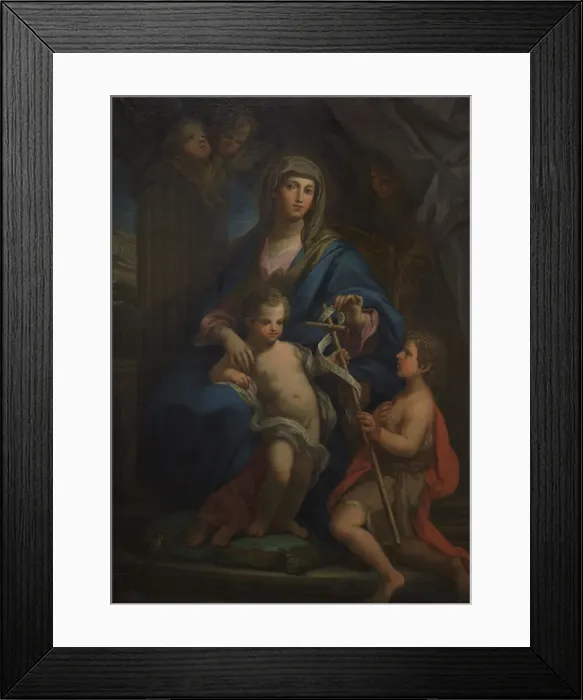 Framed Print : Madonna and Child with the young St John the Baptist Framed Print : Madonna and Child with the young St John the Baptist