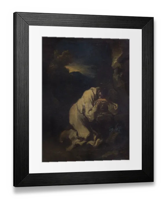 Framed Print : Monk in meditation. Painting by Alessandro Magnasco Framed Print : Monk in meditation. Painting by Alessandro Magnasco