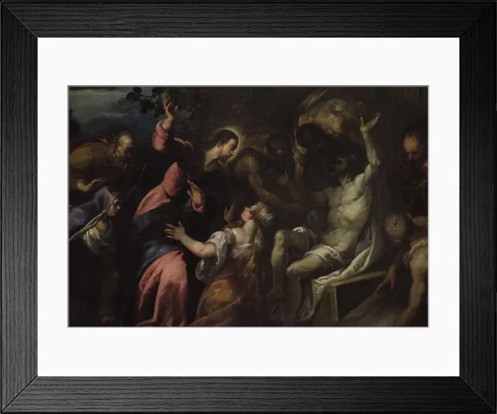 Framed Print : The Raising of Lazarus by Andrea Vicentino - detail Framed Print : The Raising of Lazarus by Andrea Vicentino - detail