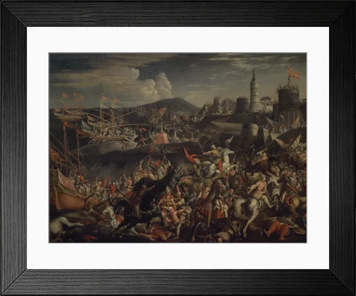 Framed Print : A Mediterranean city besieged by the Ottomans Framed Print : A Mediterranean city besieged by the Ottomans
