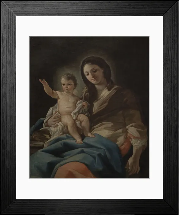 Framed Print : Madonna and Child. Painting by Corrado Giaquinto (1703-1765) Framed Print : Madonna and Child. Painting by Corrado Giaquinto (1703-1765)