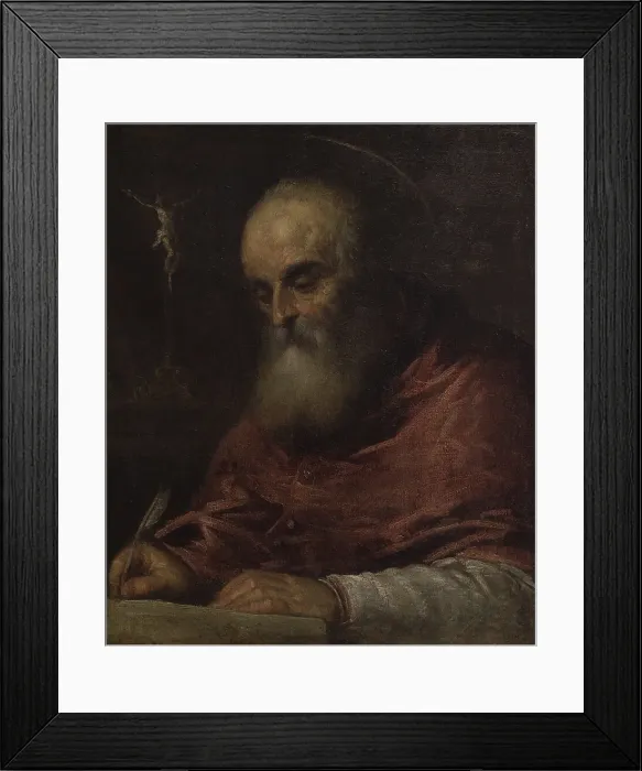 Framed Print : Saint Jerome. Portrait by Circle of Jacobo Bassano Framed Print : Saint Jerome. Portrait by Circle of Jacobo Bassano